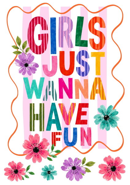Bügelbild Wanna Fun